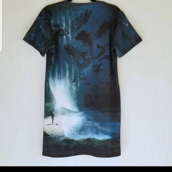 Expecto Patronum Harry Potter Tee Dress by BlackMilk Medium - Picture 3 of 5